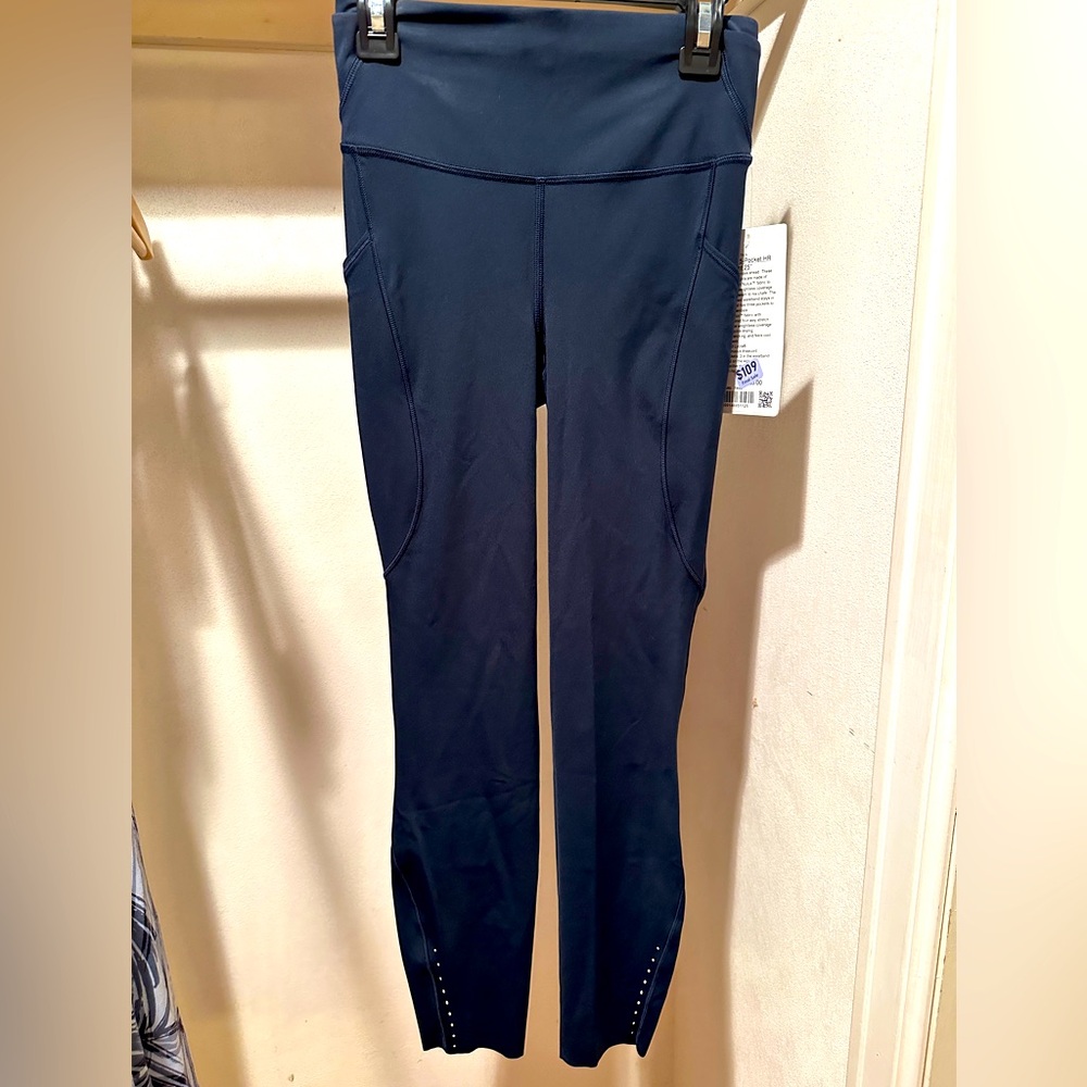Lululemon nulux 5 pocket HR Run Tight 25” size 4